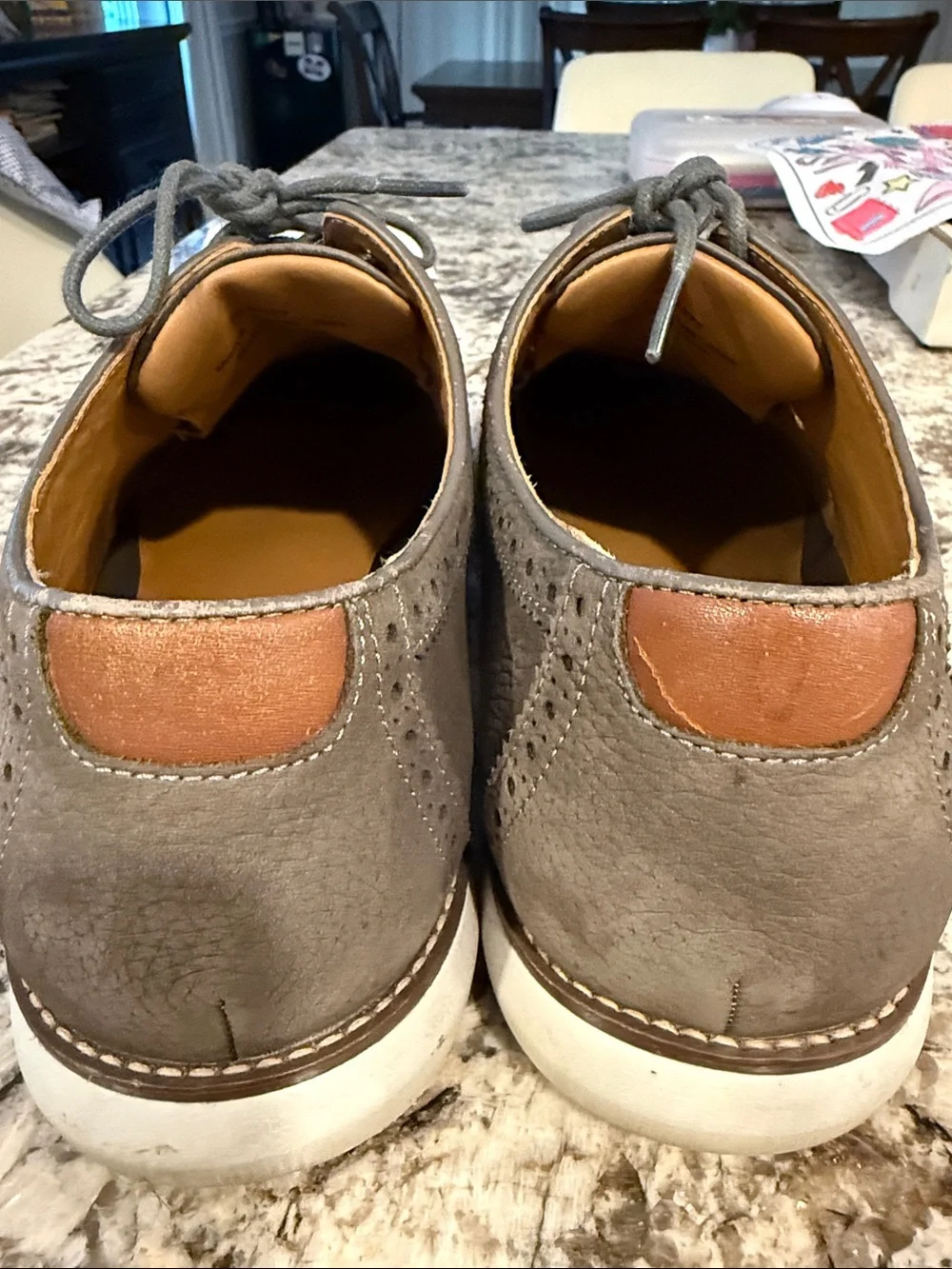 Johnston & Murphy textured gray